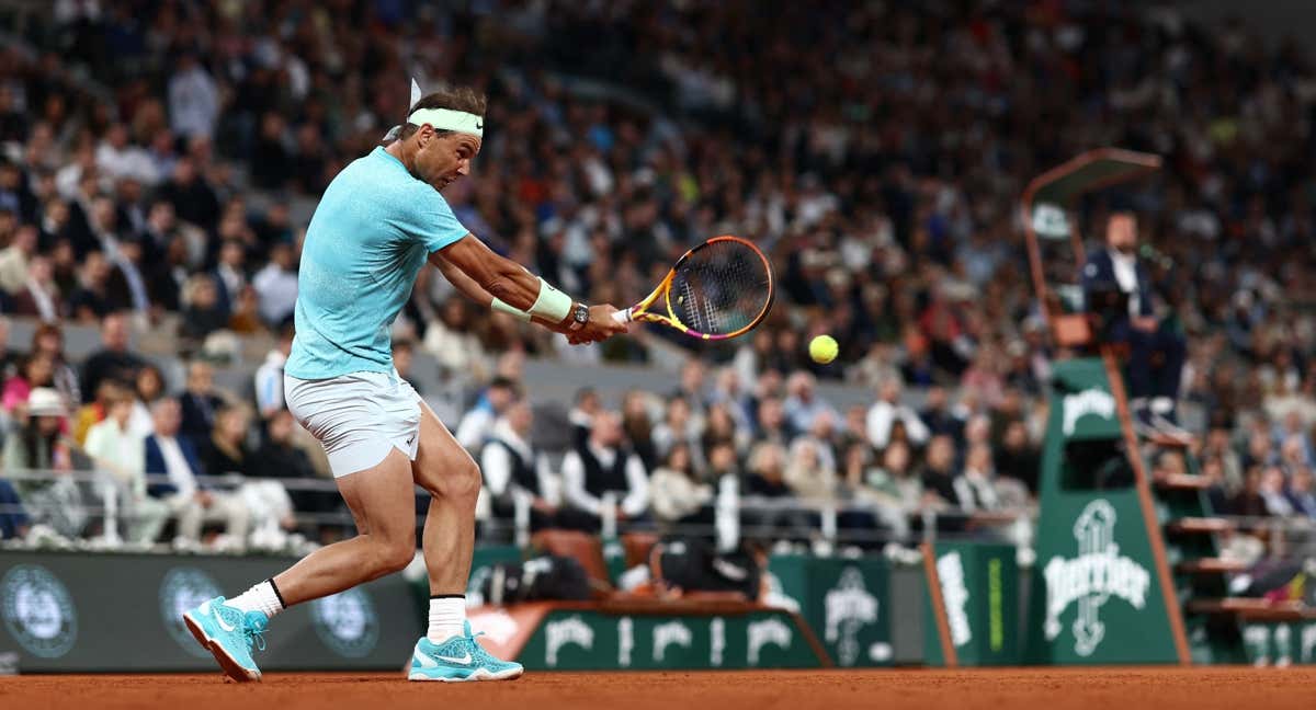 Nadal, en su último partido en Roland Garros./REUTERS