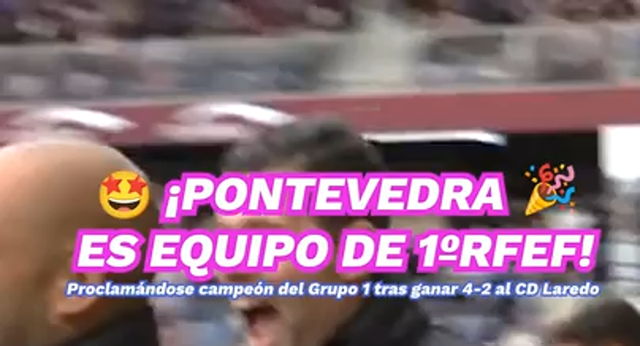 Pasarón celebró el ascenso a Primera RFEF tras ser campeones del Grupo 1 de Segunda RFEF.