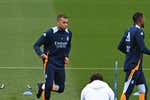 Kylian Mbappé y Ferland Mendy se entrenan con el grupo antes de la visita a Getafe