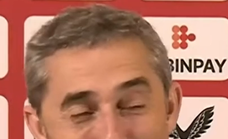 Valverde se enteró del título del Bilbao Basket en rueda de prensa y mandó una felicitación.