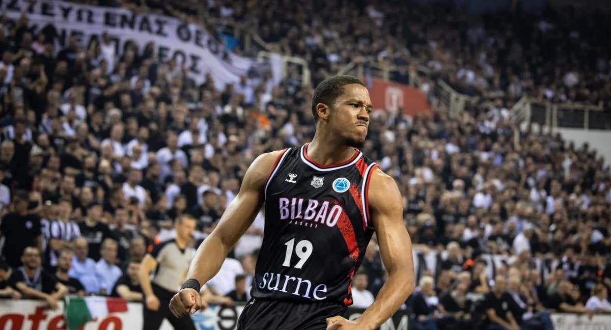 El Bilbao Basket celebra la FIBA Europe Cup.