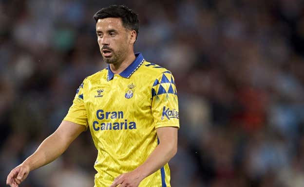 Javi Muñoz, jugador de Las Palmas.  AFP