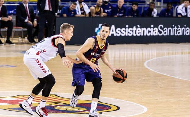 Thomas Heurtel en su etapa como jugador del Barcelona. AFP
