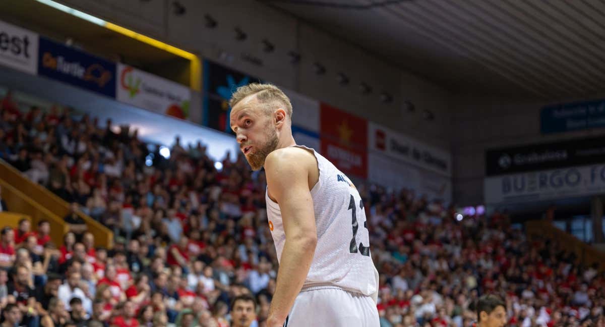 Dzanan Musa, durante el partido en Fontajau.