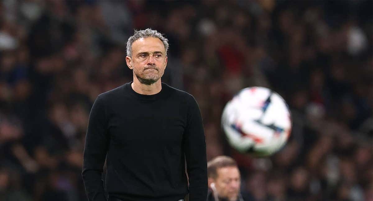Luis Enrique, en un partido con el PSG. /EFE