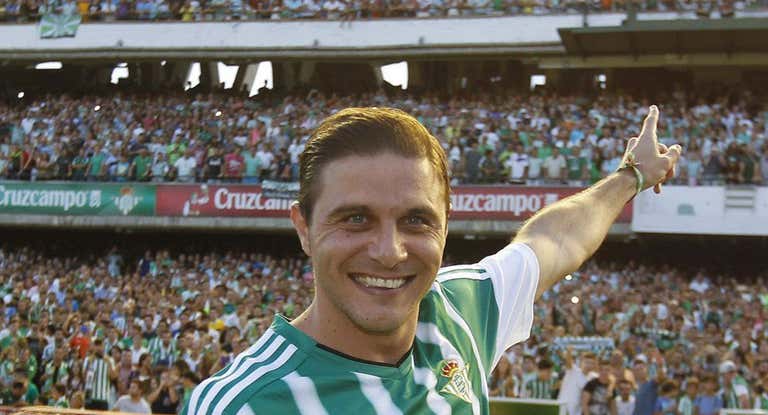 Joaquín, el día de su presentación en su regreso al Betis.