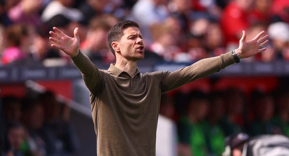 Xabi Alonso, durante un partido del Bayer Leverkusen./REUTERS