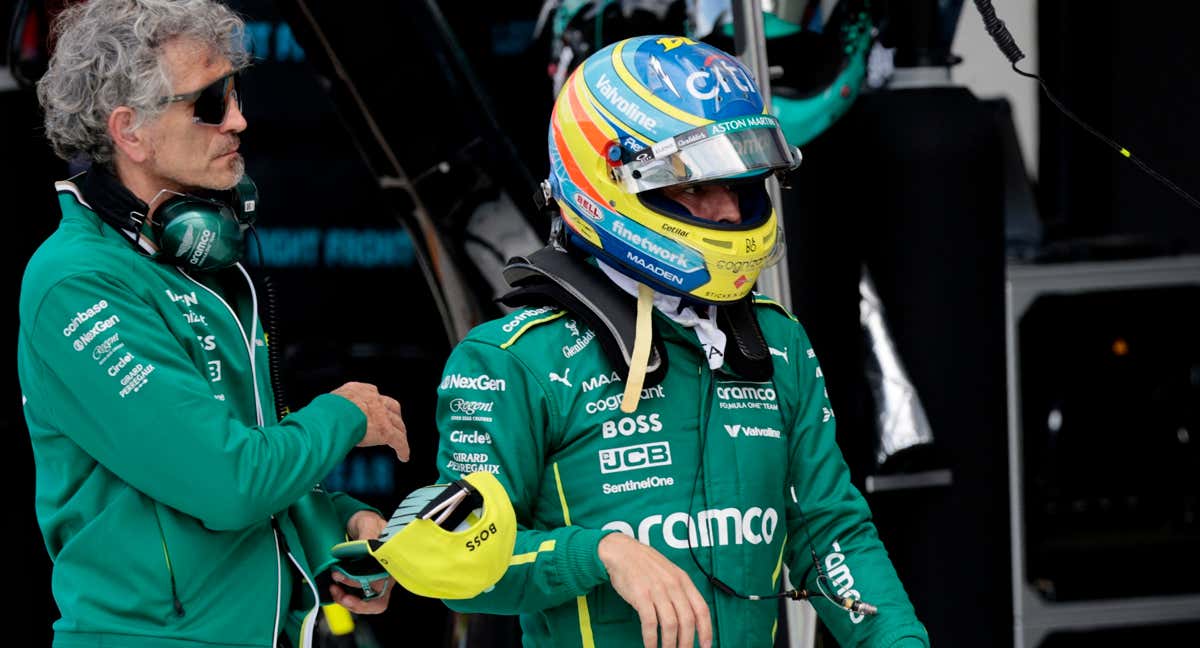 Alonso, durante el Gran Premio de Miami./REUTERS