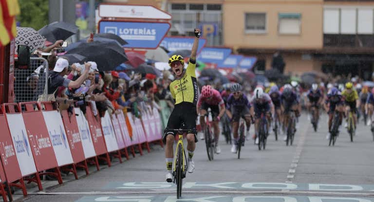 Marianne Vos, ganadora de la etapa.