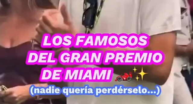 El GP de Miami atrajo a muchos famosos, entre ellos a varios deportistas y artistas.