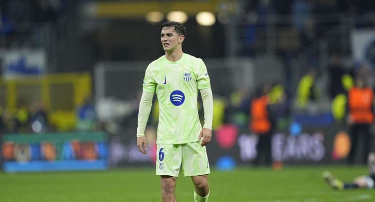 Gavi fue uno de los jugadores más afectados tras la derrota en Milán.