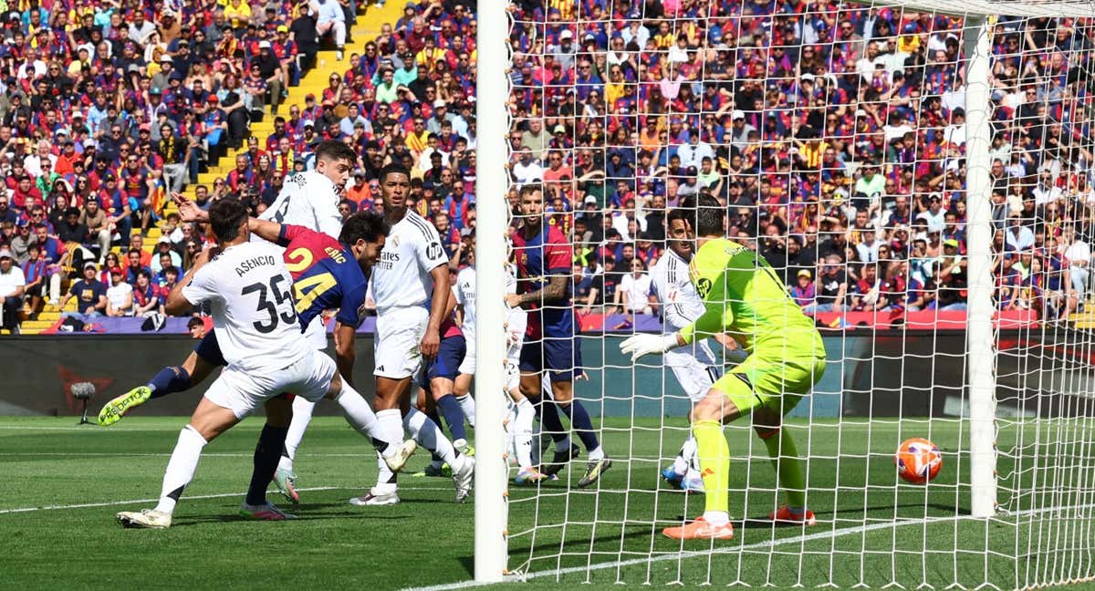 Eric García marcó el primer gol del Barcelona en el partido contra el Real Madrid.