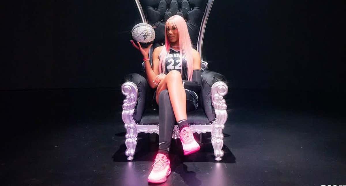 A'ja Wilson, jugadora de Las Vegas Aces.