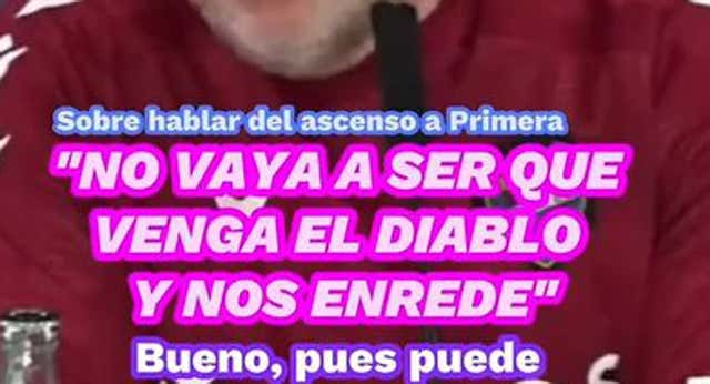 Calero pone los pies en la tierra a la hora de hablar del posible ascenso a Primera.