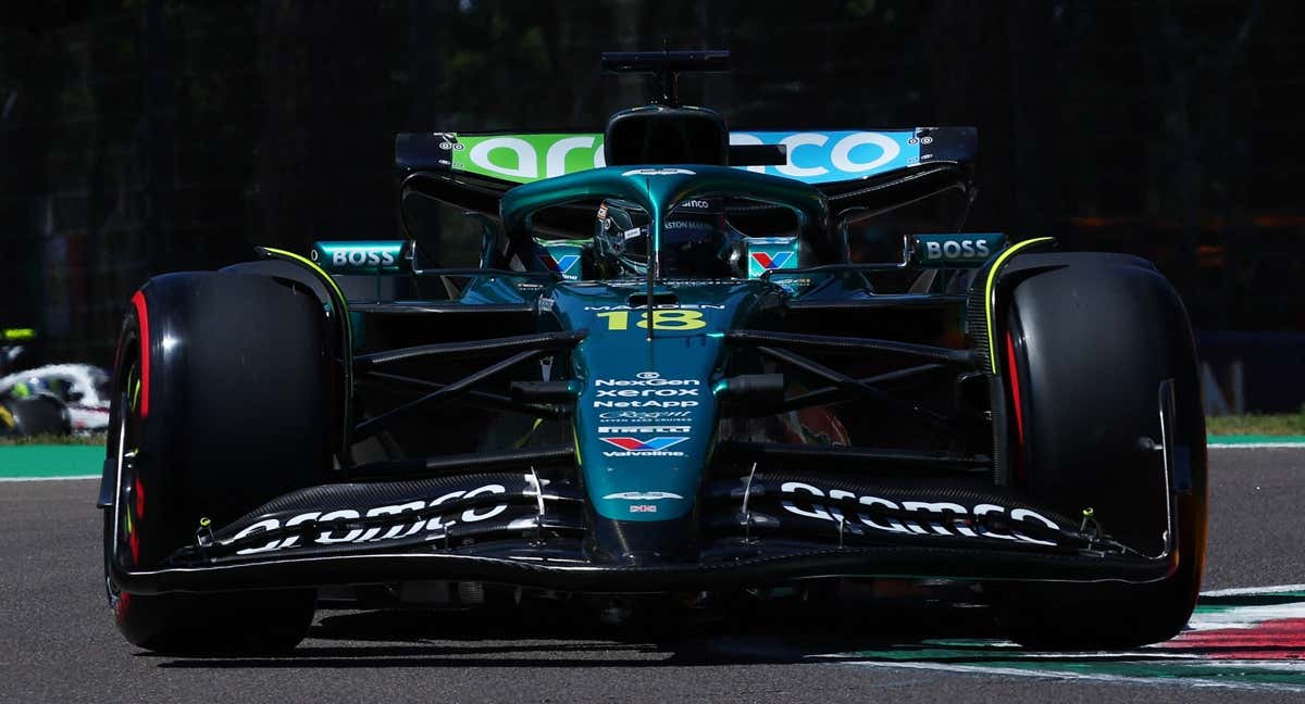 Stroll, rodando en Imola./REUTERS