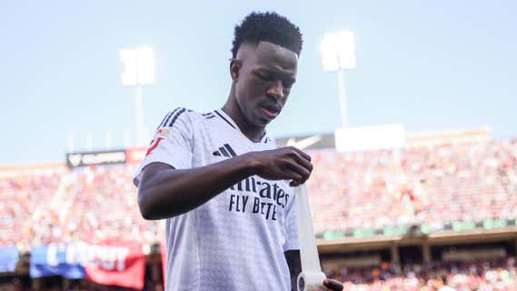 Vinicius, en el último Clásico de Montjuic/Getty Images