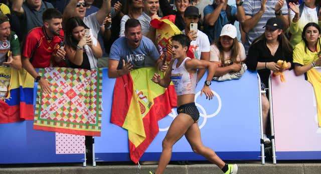 Exhibición de María Pérez en su regreso: «Lo he pasado mal, no sabía cómo iba a estar después de los Juegos»