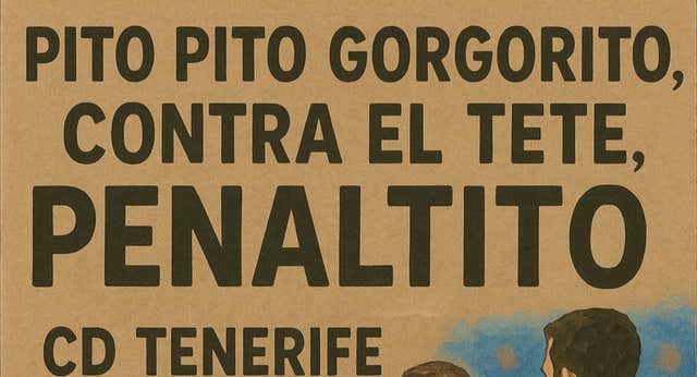La afición del Tenerife prepara una protesta surrealista contra los árbitros que podría incluso suspender el partido: “Pito, pito, gorgorito”