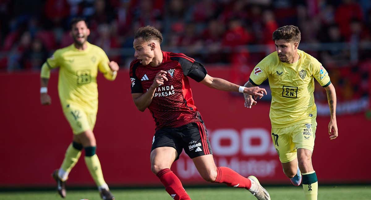 Laucher, en el partido contra el Almería.