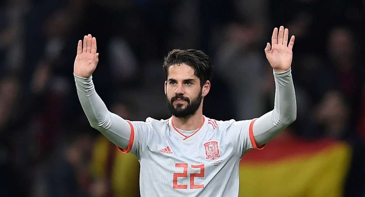 Isco Alarcón, en una de sus últimas apariciones con la Selección. /GETTY