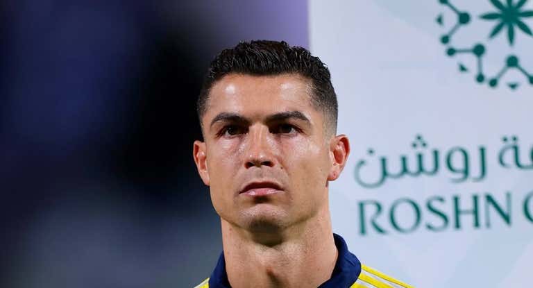 Cristiano Ronaldo en un partido con el Al-Nassr.