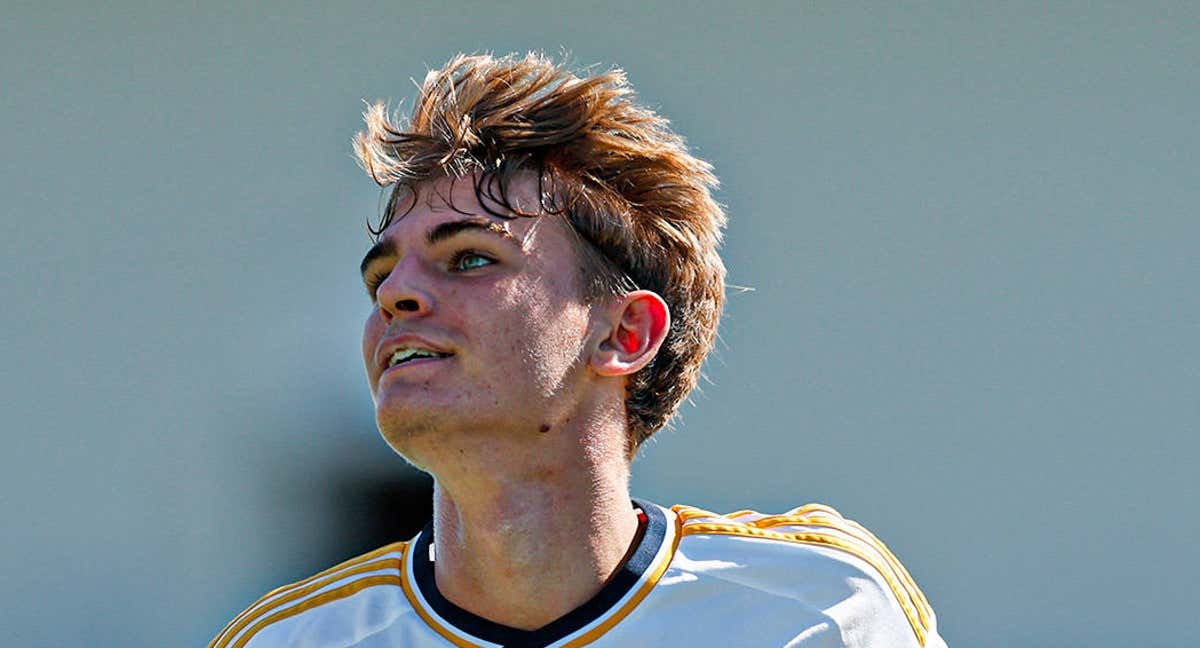 Nico Paz, con el Real Madrid./REAL MADRID